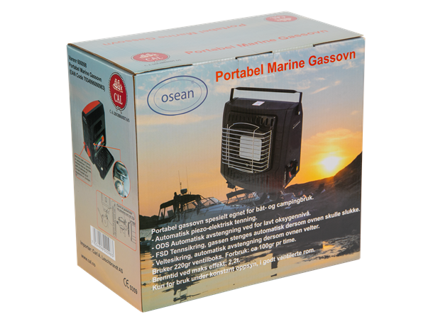 OSEAN Portabel Marine Gassovn 1200W
