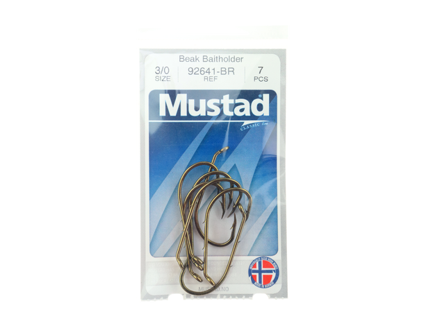 Mustad krok - 7 pk 92641-BR - 3/0 - 39mm 