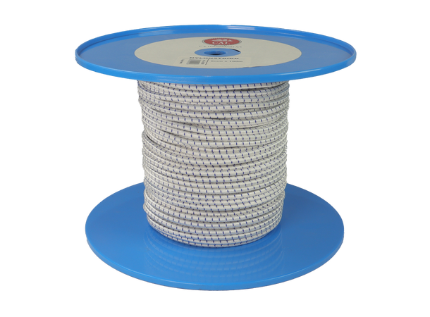 Nylonstrikk - Shock Cord 6 mm - 100m - Spole 