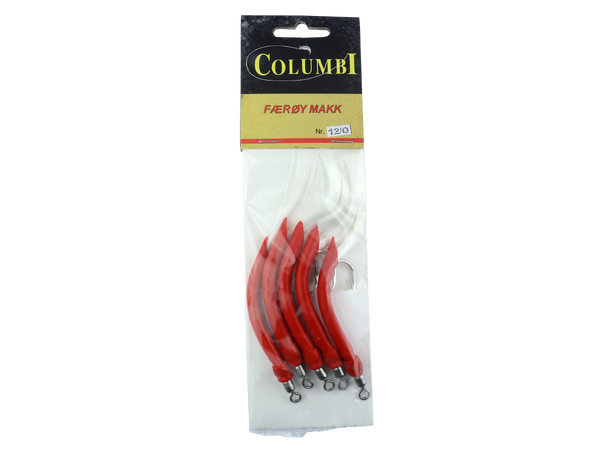 Columbi Færøymakk - 5pk Rød - 12/0 