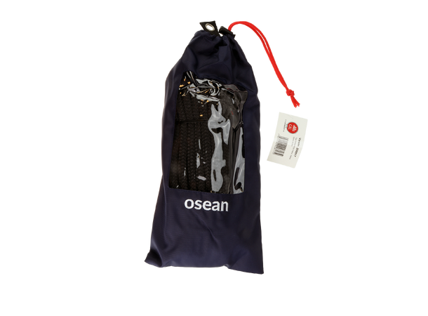 Fortøyningstau m/øye - Sort 10 mm - 6m - Flettet 