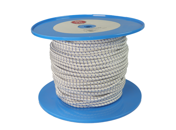 Nylonstrikk - Shock Cord 8 mm - 100m - Spole 