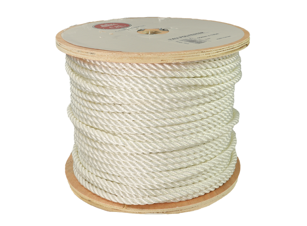Tau Polyester - Hvit 10 mm - 135m - Spole 