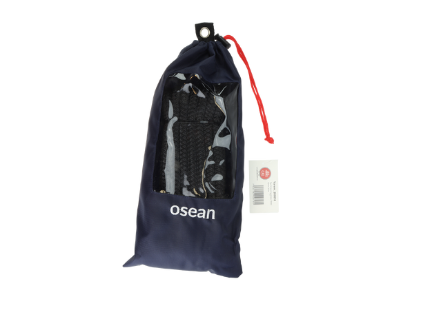 Fortøyningstau m/øye - Sort 12 mm - 6m - Flettet - 2600kg 