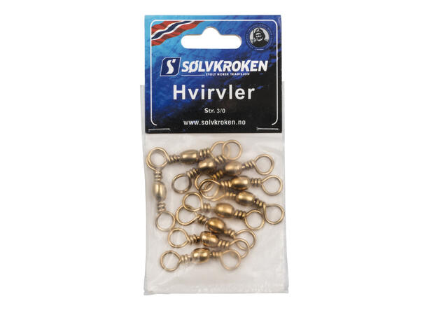 Sølvkroken Svivel - 10pk Rustfri - Blank -  Nr 10 