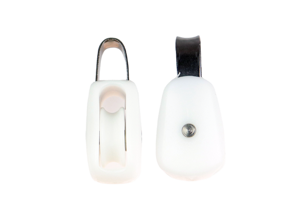 CAL Nylonblokk Rustfri bøyle - 35mm - 10mm tau 