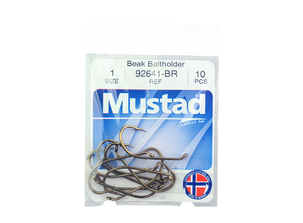 Mustad krok - 10 pk 92641-BR  - 1 - 30mm 