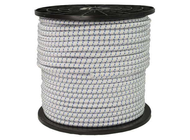 Nylonstrikk - Shock Cord 10 mm - 100m - Spole 