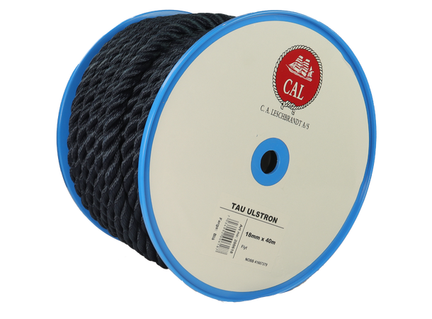 Tau Ulstron - Blå 18 mm - 40m - Spole 