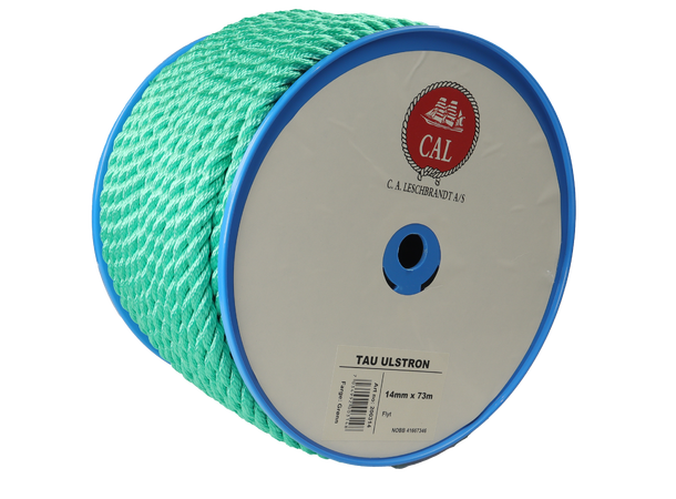 Tau Ulstron - Grønn 14 mm - 73m - Spole 