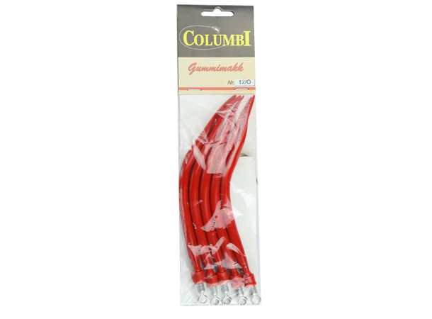Columbi Gummimakk - 5pk Rød - 12/0 
