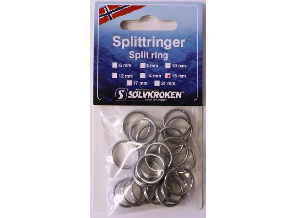 Splittring - 10pk Forniklet - 6mm 