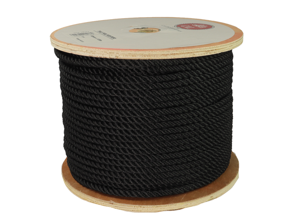 Tau Polyester - Sort 10 mm - 135m - Spole 