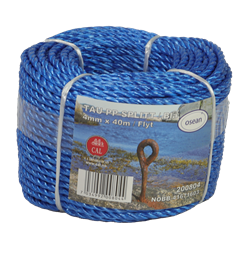 Tau Pp Splitt 4mm 40m Kv. Blå
