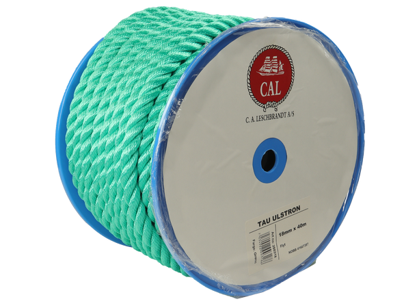 Tau Ulstron - Grønn 18 mm - 40m - Spole 