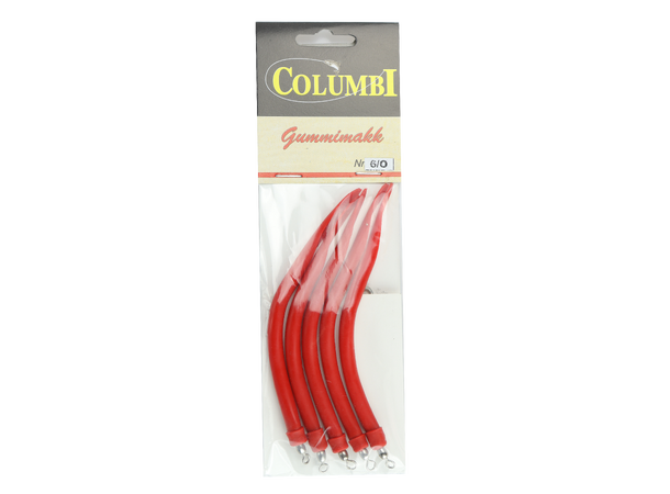 Columbi Gummimakk - 5pk Rød - 6/0 