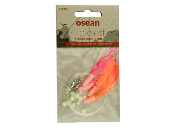 Osean  Blekksprut Liten Kroksett - 4 stk - 13 