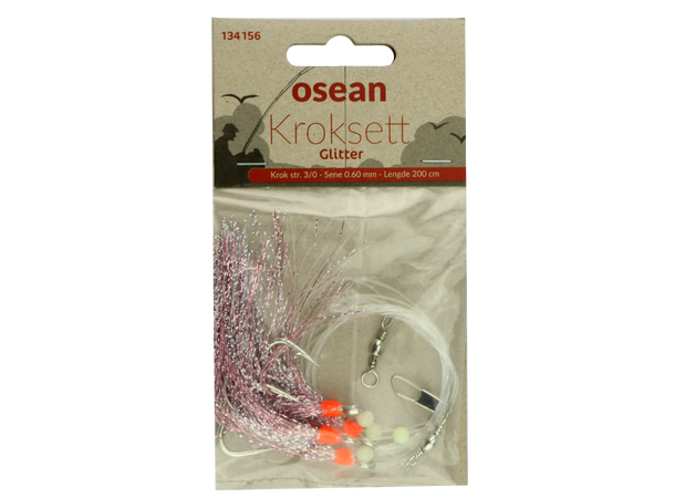 Osean  Glitter Kroksett - 3 stk - 3/0 