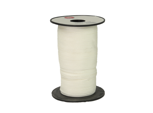 Tau Flettet Nylon - Hvit 2 mm - 100m - Spole 