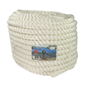 Tau Polyester - Hvit 24 mm - 55m - Kveil