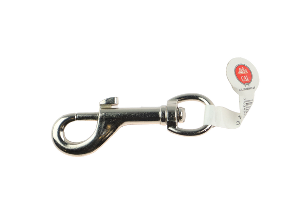 CAL Hundelenkekrok Forniklet messing - 12x76 mm 