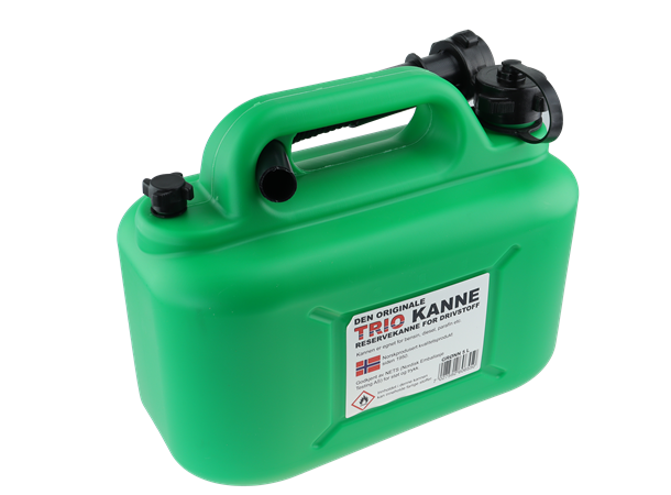 Bensinkanne Trio  5ltr. Plast Grønn