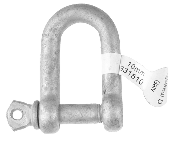 CAL Sjakkel D Galvanisert - 3/8" - 10 mm 