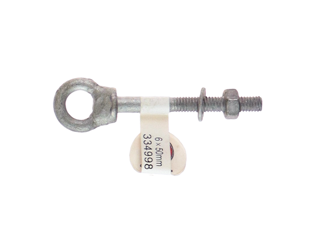 CAL Øyebolt fast m/ mutter Galvanisert stål - 6x50 mm 