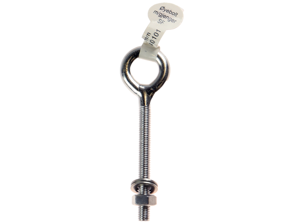 CAL Øyebolt m/ gjenger Syrefast  100x8 mm 