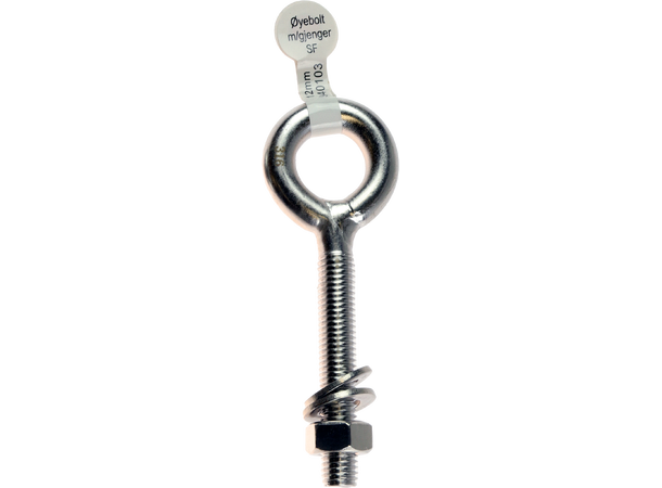 CAL Øyebolt m/ gjenger Syrefast - 120x12 mm 