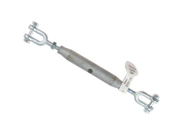 CAL Strekkfisk m/ gaffel Galvanisert - 1/4" - 6 mm 