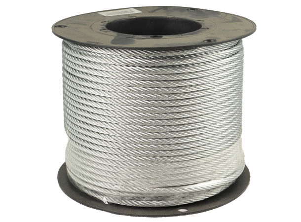 CAL Wire - 6X19 - Spole Galvanisert - 6 mm - 100 meter 