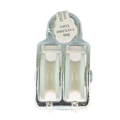 CAL Blokk m/ Nylonhjul - Dobbel Sinklegering - 40 mm - 9mm tau