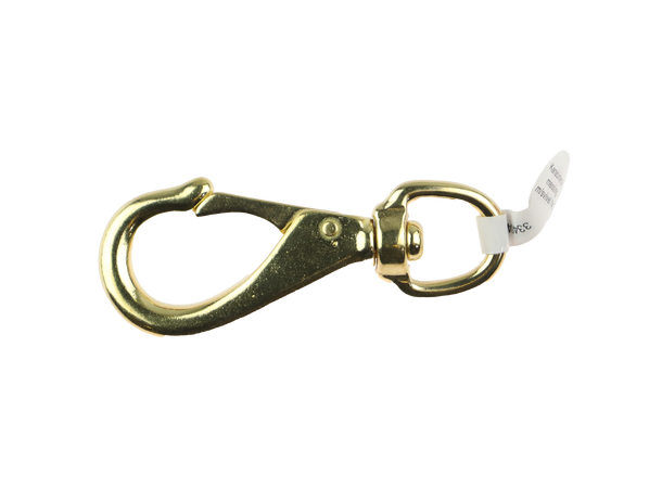 CAL Karabinkrok m/ svivel  Nr.3 Messing - 23x123 mm 