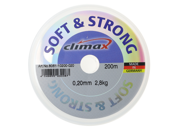 Climax Soft & Strong sene - 200m Singelpack - 2.8kg - 0,20mm 