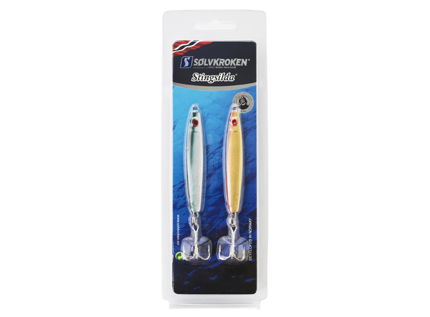 Sølvkroken Stingsilda - 2pk Sølv/ Grønn og Gull / Rød - 40gr 