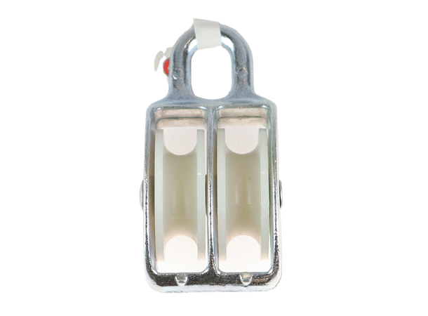 CAL Blokk m/ Nylonhjul - Dobbel Sinklegering - 50 mm - 12mm tau 