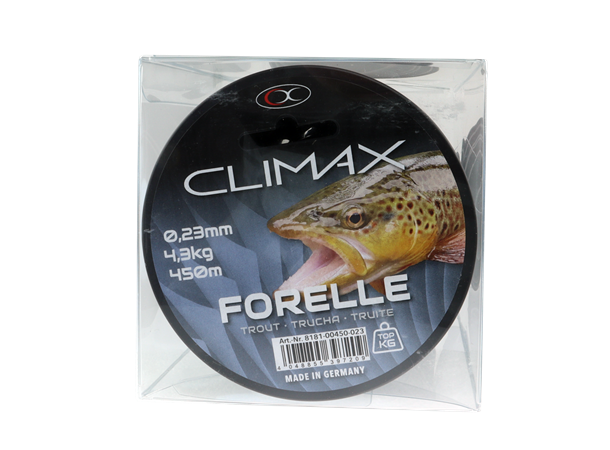 Sene Climax Sp. Ørret 0,23mm 4,3kg, 450m Lys blå