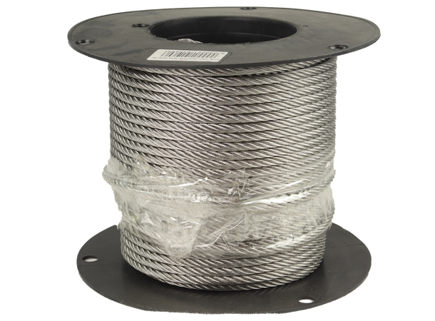 CAL Wire - 7X19 - Spole Syrefast - 6 mm - 50 meter 
