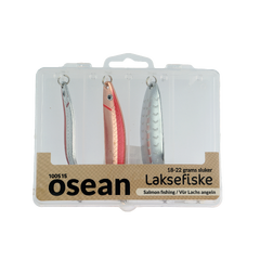 Osean Laksefiske - 3pk Slukesett - 18gr, 22gr, 22gr