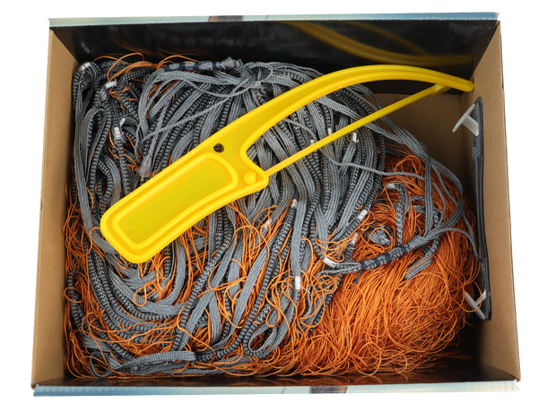 CAL Krabbegarn - Nylon nr 3 Oransje - 50x0,8 meter - 90 mm 