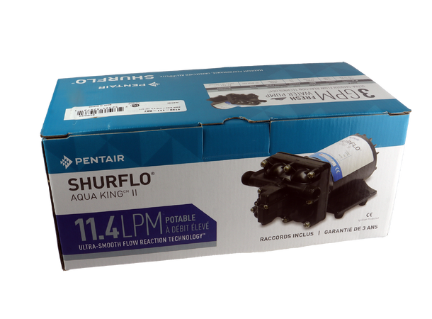 Shurflo Trykkvannspumpe 12V - 3,8 bar - 11,3 l/min 