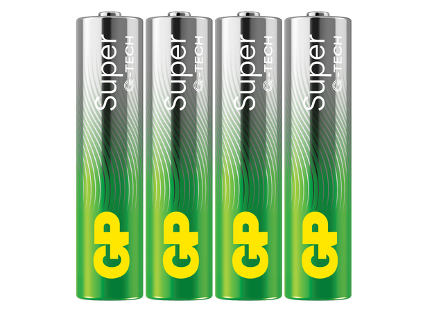 GP Super Batteri AAA - 4stk LR-03 
