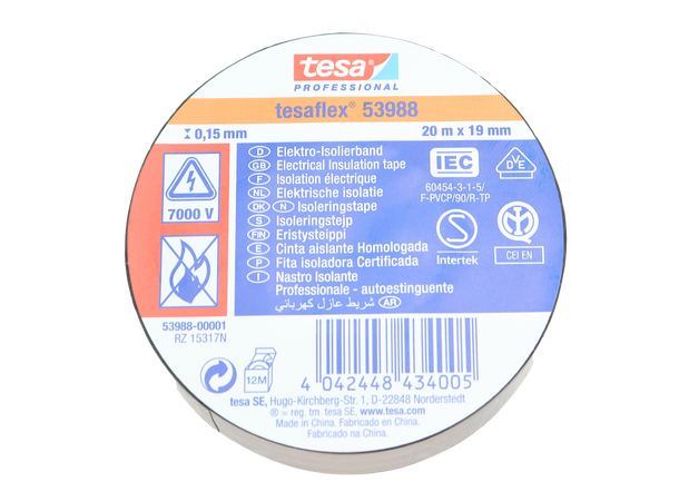 Tesaflex - Elektrotape 19 mm x 20 meter 