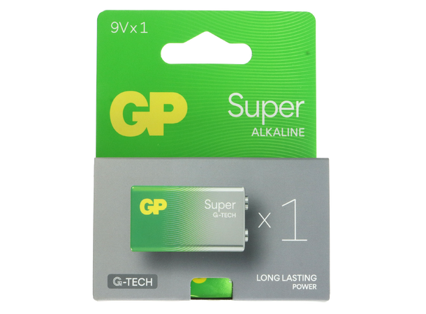 GP Super Batteri 9V - 1pk 6LF22 