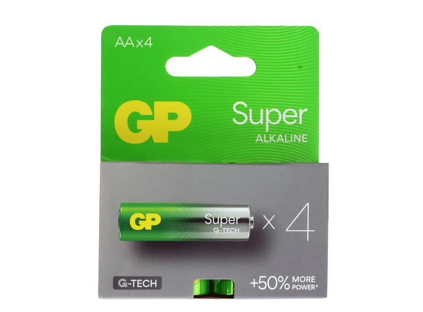GP Super Batteri AA - 4stk LR-06 - AA 