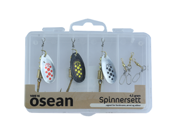 OSEAN Sluksett Spinnere 4,5g, 3pk 