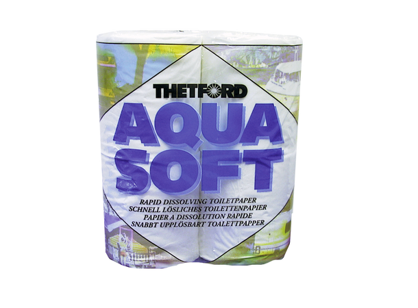 Aqua Soft - 4 ruller Toalettpapir 