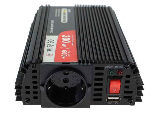 CAL Inverter m/USB 12v dc-220v ac 300w 