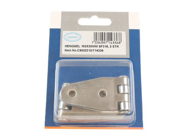 Osean Hengsel - 2pk Syrefast - 102x30 mm 